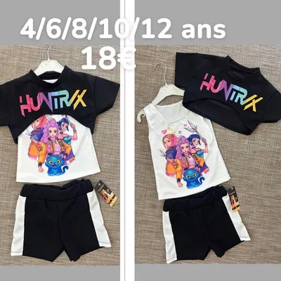 Ensemble 3 piece k-pop démon hunters